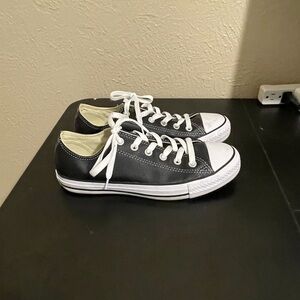 Converse Leather Black Chuck Taylor Sneakers